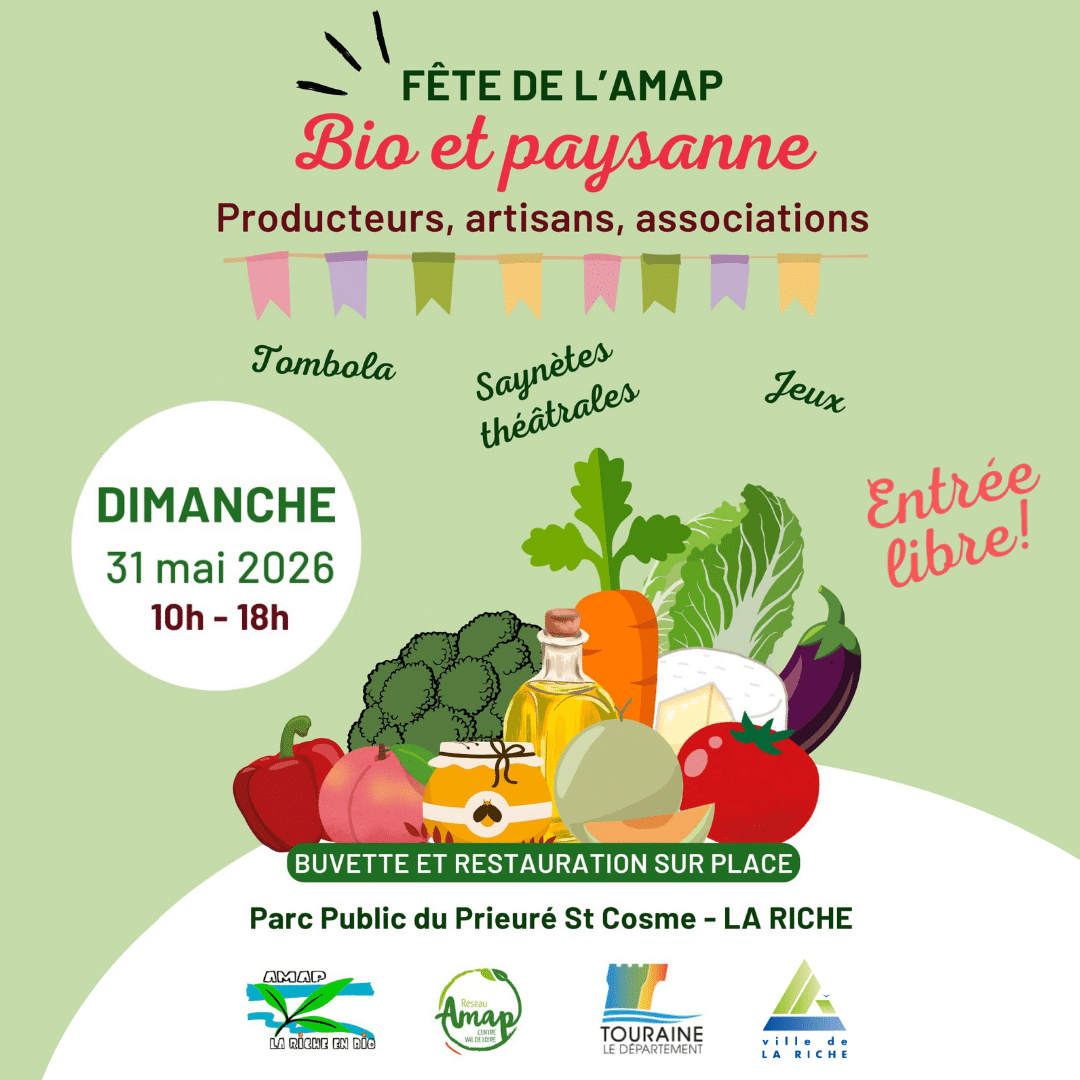 Affiche fete-amap La Riche